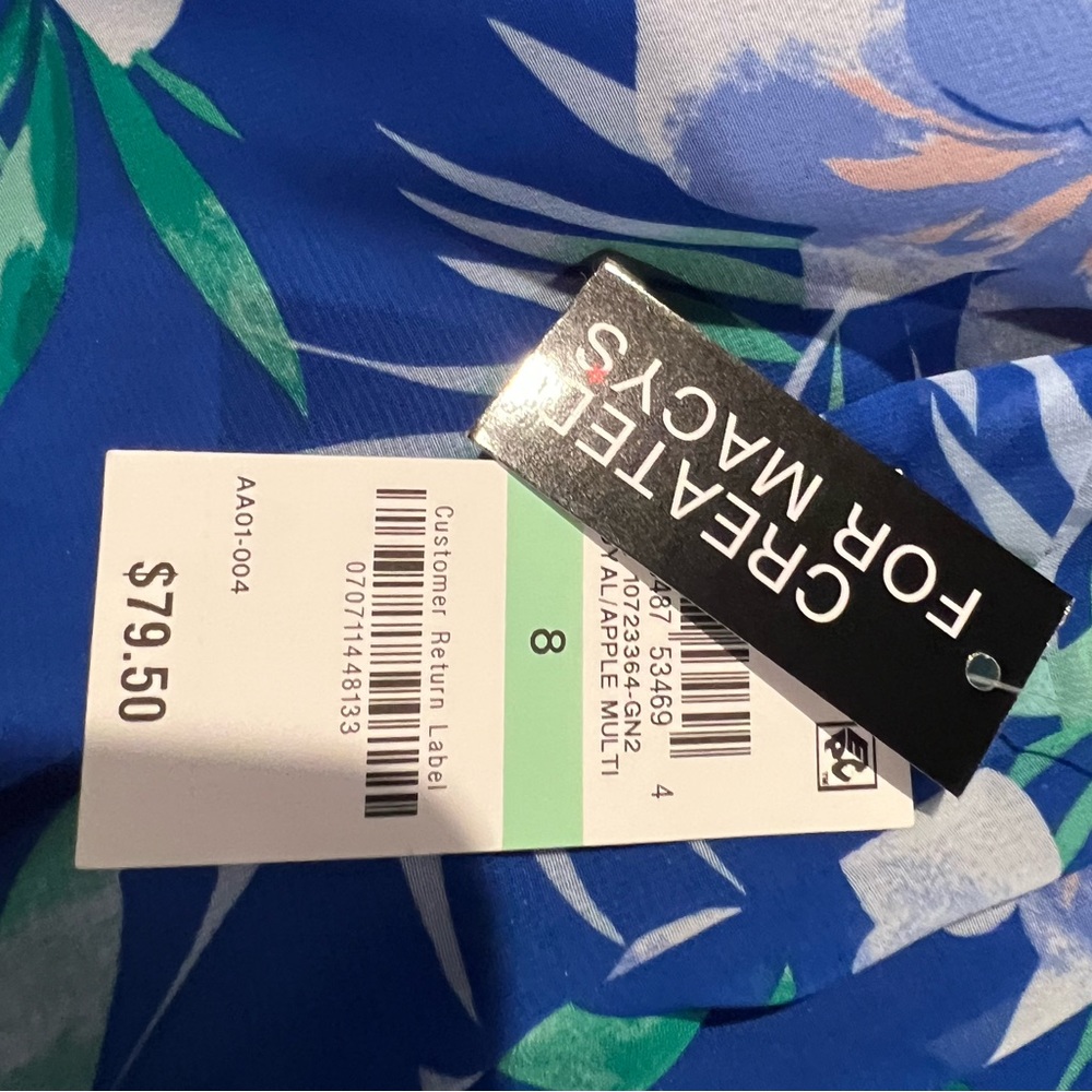 INC Macy’s Floral Dress Women’s Size 8 NWT